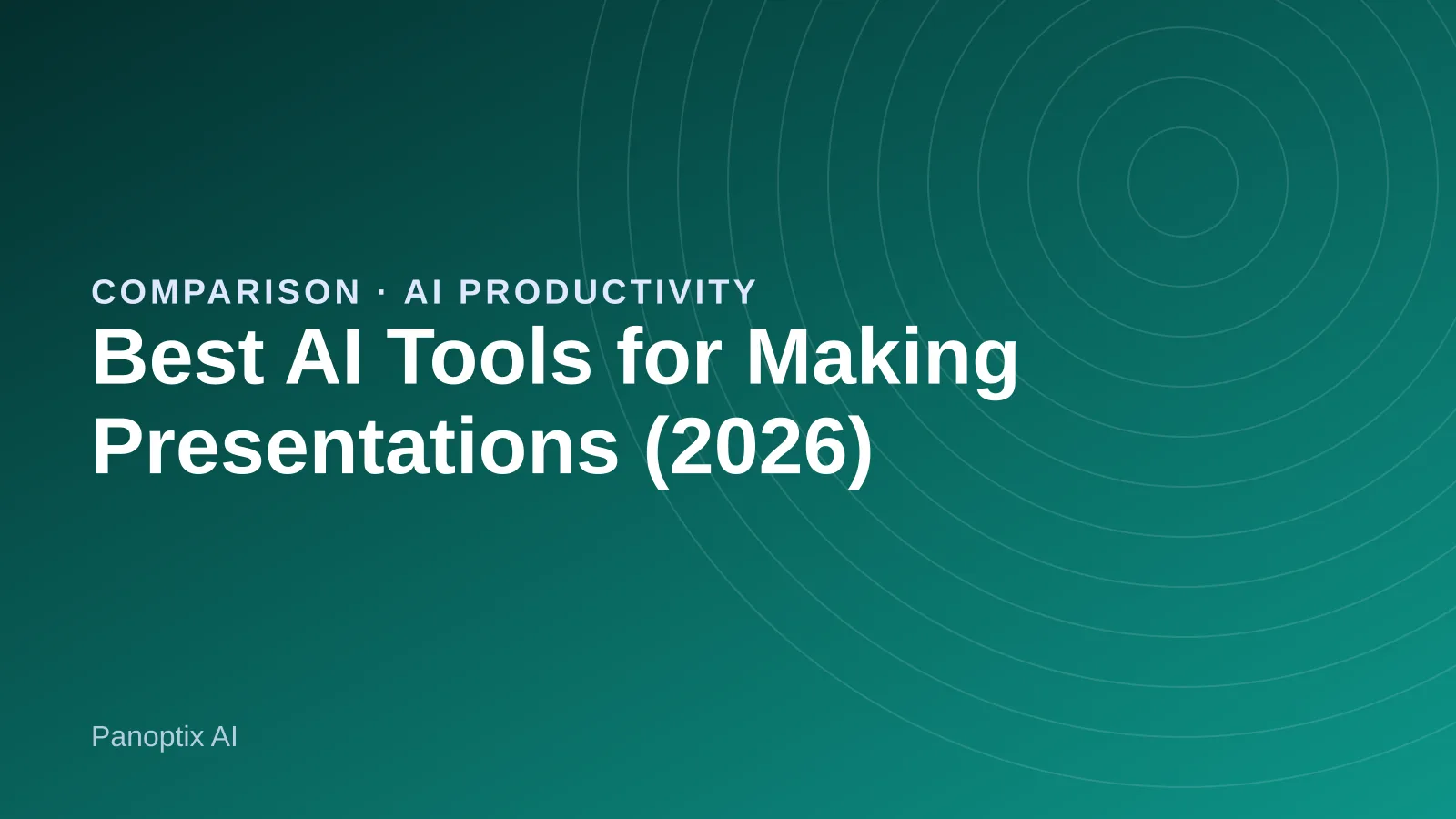 Laptop showing an AI-generated slide deck next to an outline of presentation sections