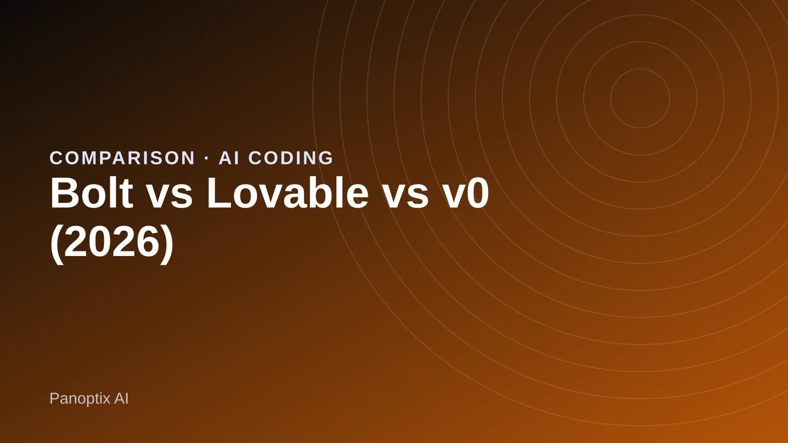 Bolt, Lovable and v0 AI app builders compared side by side